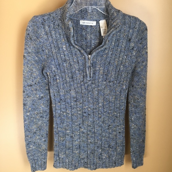 Liz Claiborne Sweaters - Liz Claiborne soft cotton blend qtr zip sweater